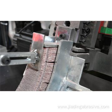 shank mounted abrasive flap wheel making machine